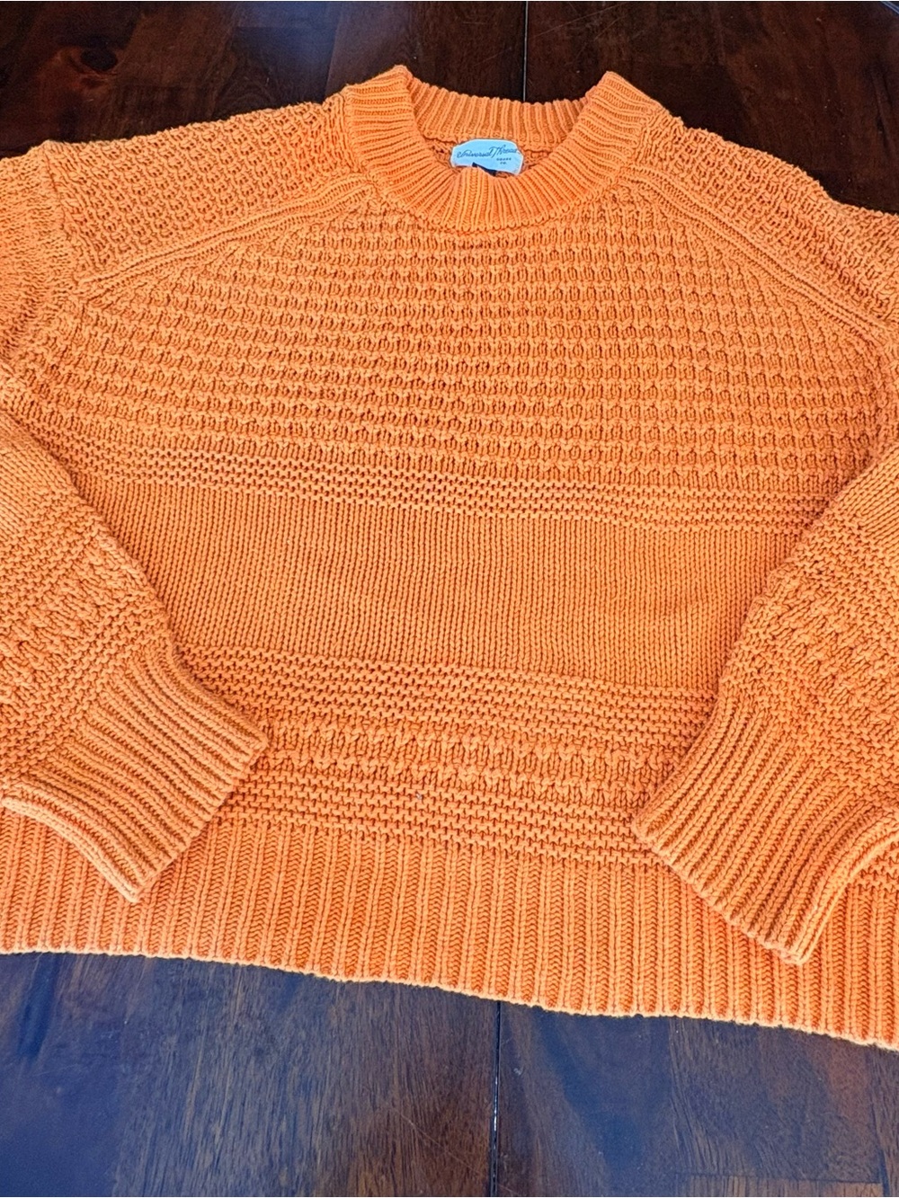 Chunky Knit Sweater - Orange